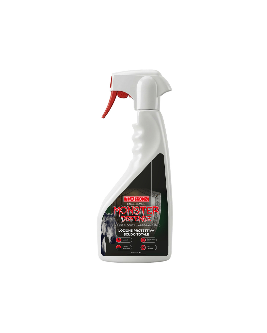 Pearson Monster Defense Repellente Insetti per Cavallo — Scudo Protettivo Lozione