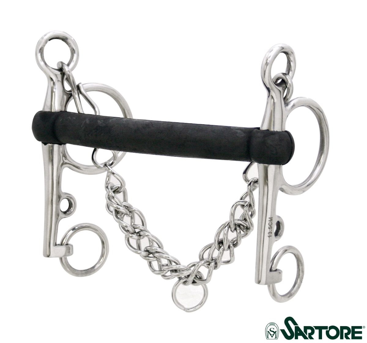 PELHAM RIGIDO GOMMA MM 20,INOX