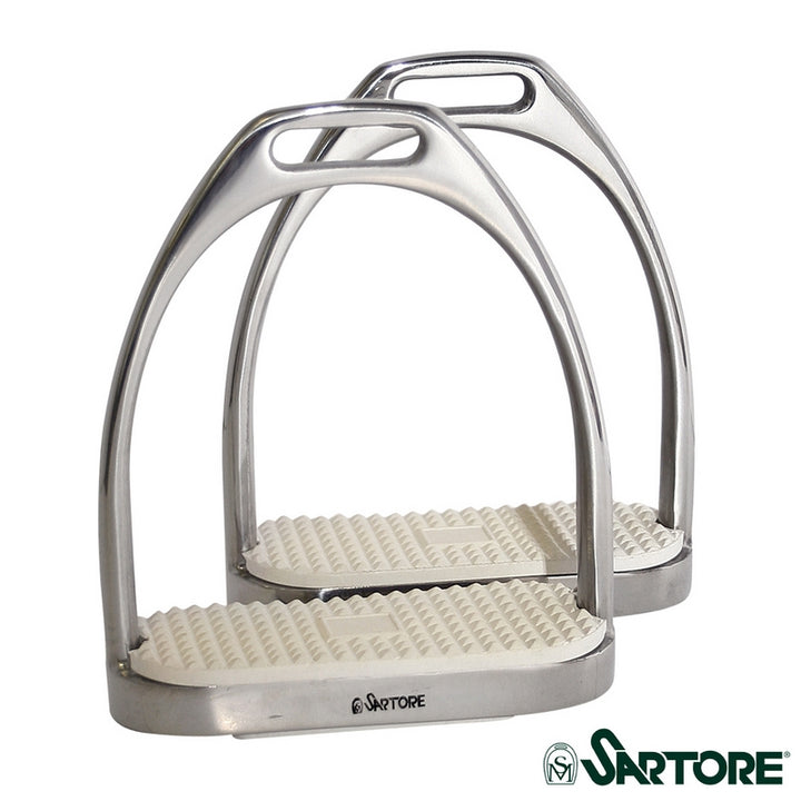STAFFA CON BASE DA MM 110 IN ACCIAIO INOX CON PEDANE ANTISCIVOLO