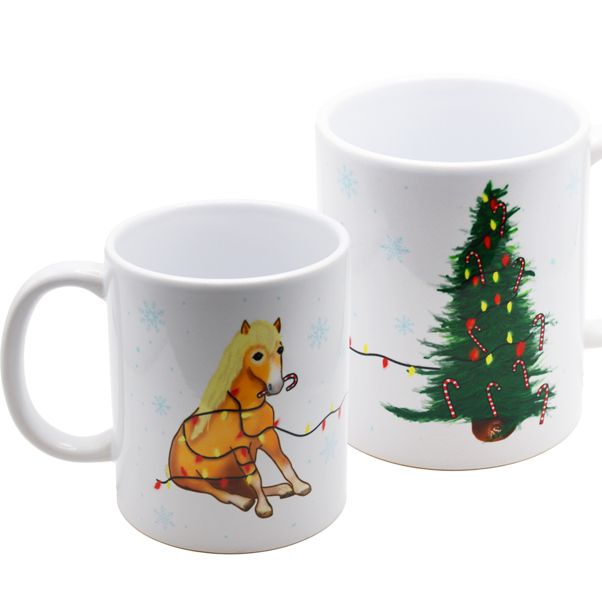 TAZZA CON MOTIVO EQUESTRE