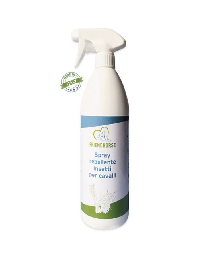 Spray Repellente Insetti per Cavalli Friendhorse — Ingredienti Naturali 1 litro
