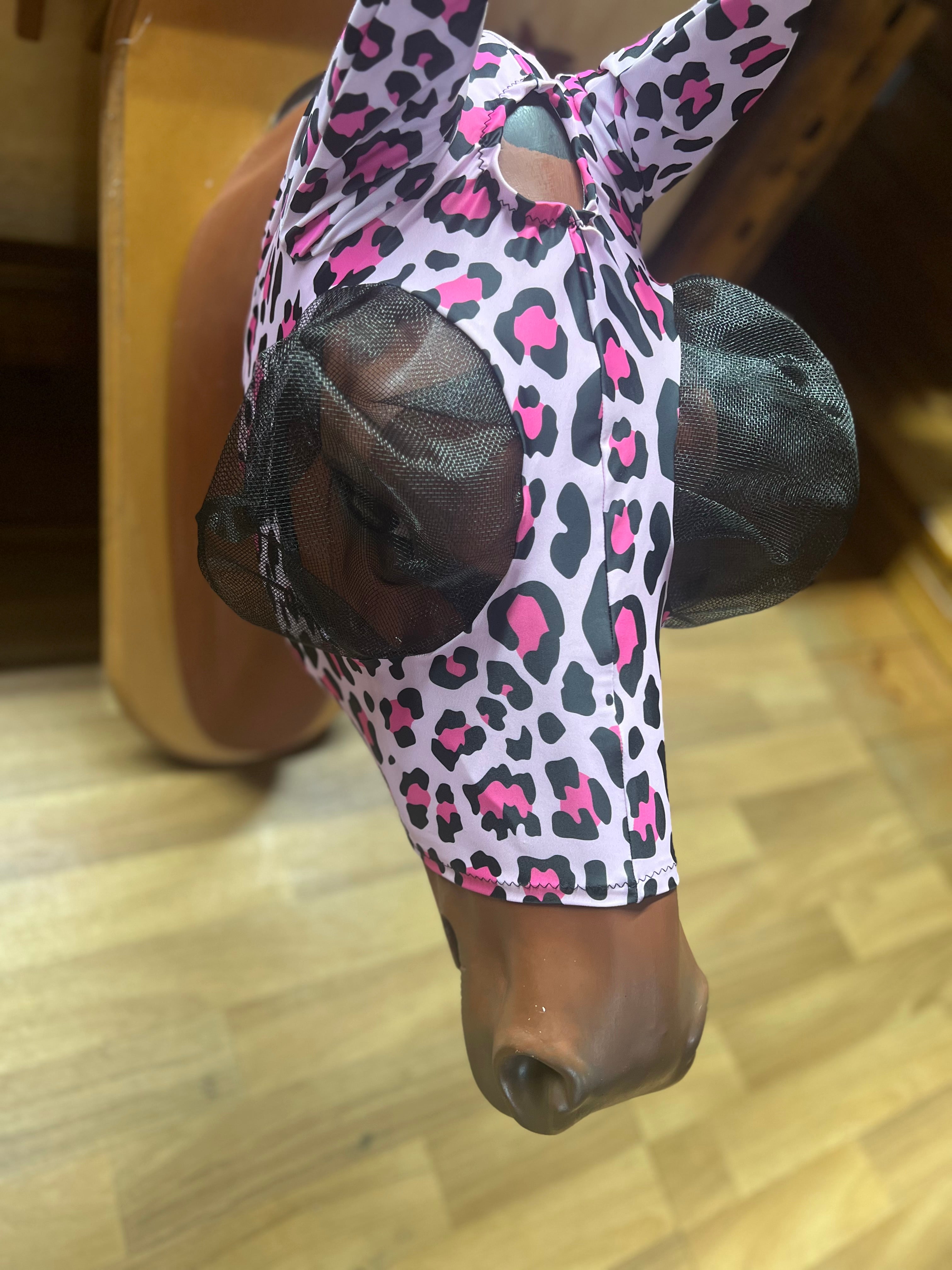 Maschera antimosche in lycra Leopardate