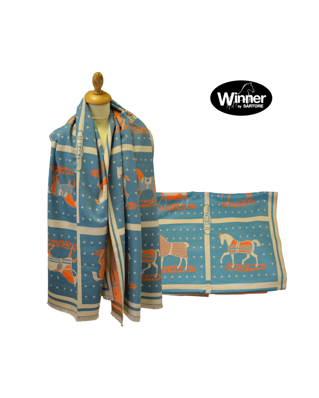 Sciarpa Equestre Winner in Tessuto Morbido – Sartore