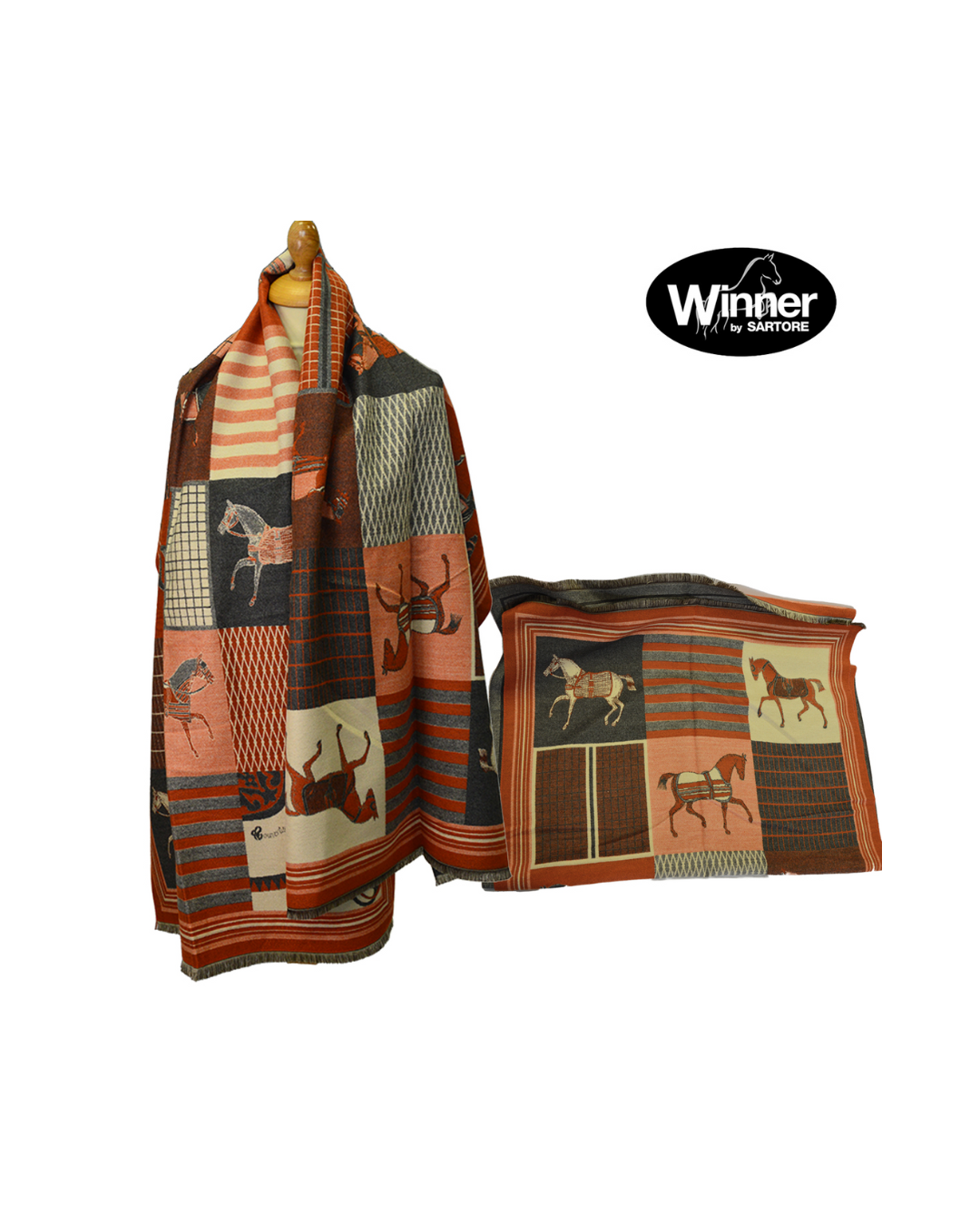 Sciarpa Equestre Winner in Tessuto Morbido – Sartore