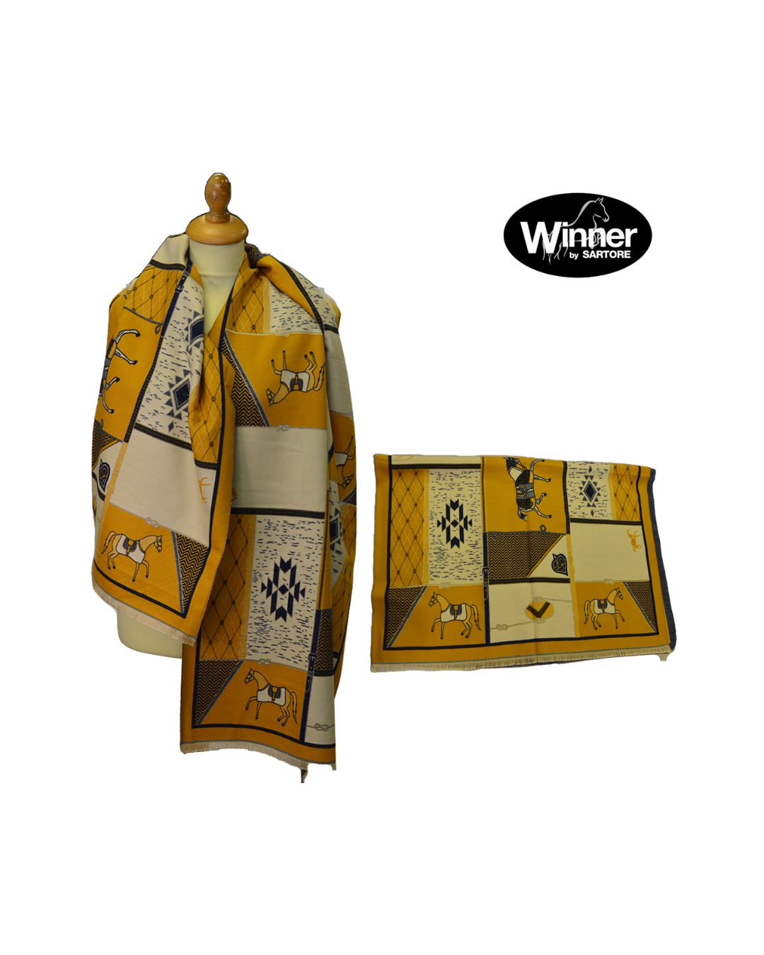 Sciarpa Equestre Winner in Tessuto Morbido – Sartore