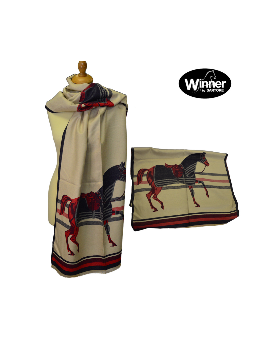 Sciarpa Equestre Winner in Tessuto Morbido – Sartore