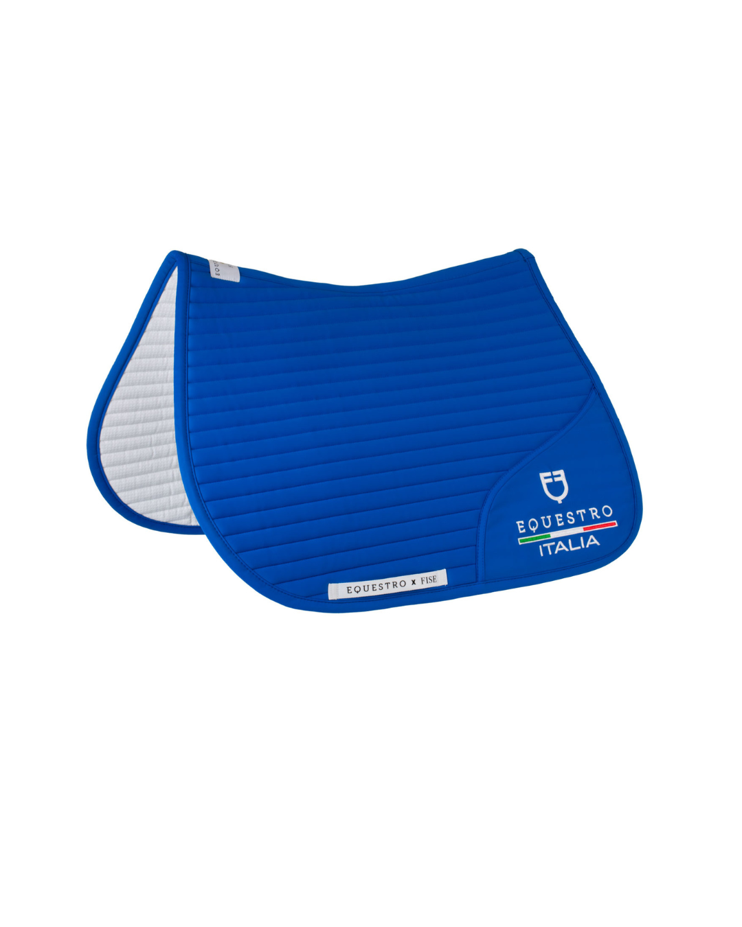 Sottosella salto Equestro X FISE con logo ricamato – Azzurro Italia