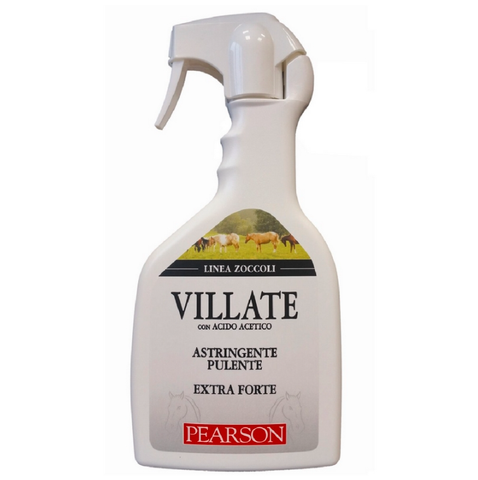 Pearson Villate extra forte per trattamento zoccolo cavallo, con acido acetico, Confezione spray 700 ml.