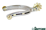 Sperone Western acciaio inox ferro di cavallo