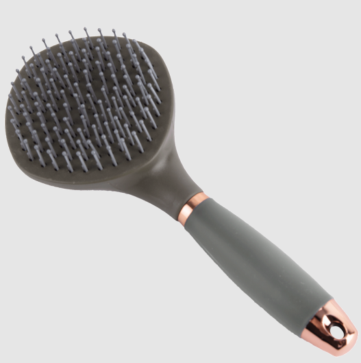 Spazzola per criniera con impugnatura in gel