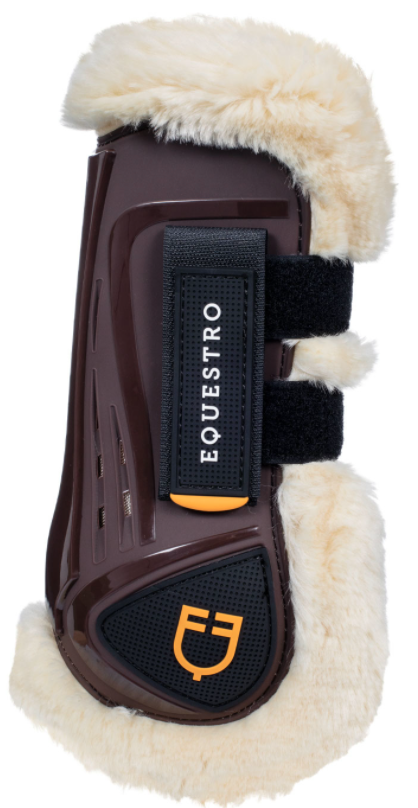 Paratendini Equestro in PVC e  finto agnello Mod.Ruby