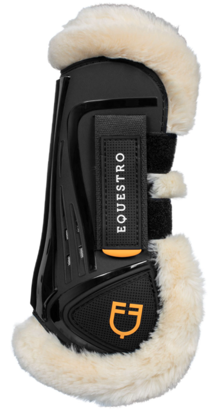 Paratendini Equestro in PVC e  finto agnello Mod.Ruby