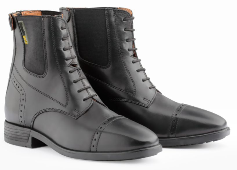 Stivaletto Daslo Gold in pelle con stringhe