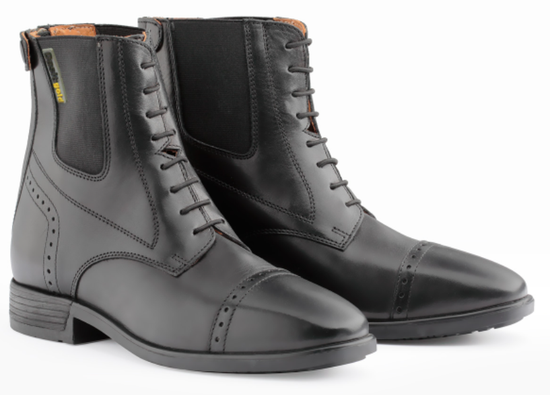 Stivaletto Daslo Gold in pelle con stringhe