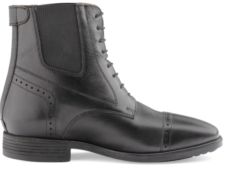 Stivaletto Daslo Gold in pelle con stringhe