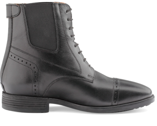Stivaletto Daslo Gold in pelle con stringhe