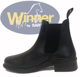 Stivaletto "Winner" in pelle liscia suola in gomma antiscivolo