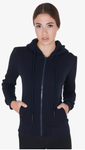 Felpa Donna slim fit  con cappuccio" Equestro "