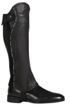 Ghetta unisex in pelle con profilo a contrasto
