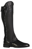 Ghetta unisex in pelle con profilo a contrasto