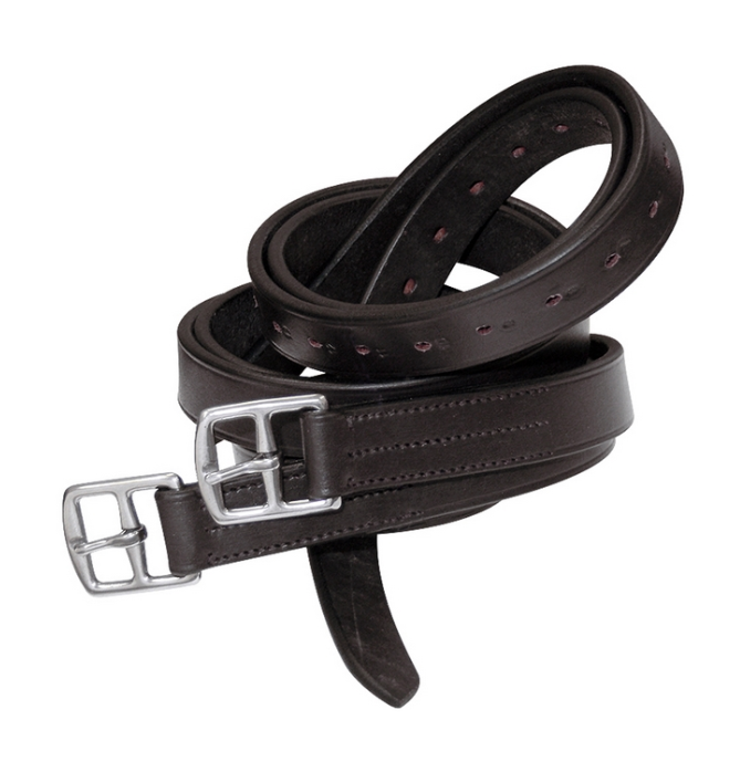 Staffili cuoio pretirato mm 25 con fibbie in inox