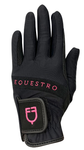 Guanti in tessuto tecnico con logo multicolor"Equestro"