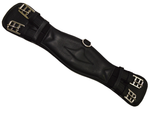 Sottopancia Dressage sagomato in pelle morbida con elastici