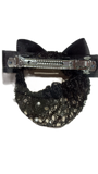 Retina per capelli con strass e fiocco con testa di cavallo - HKM