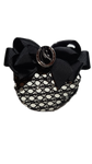 Retina per capelli con strass e fiocco con testa di cavallo - HKM