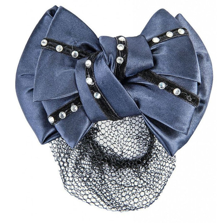 Retina per capelli con fiocco e strass - HKM