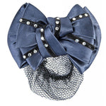 Retina per capelli con fiocco e strass - HKM