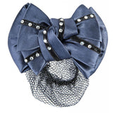 Retina per capelli con fiocco e strass - HKM