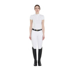 Polo donna slim Fit  Mod.Yeva in tessuto tecnico microforato, elasticizzato e traspirante.