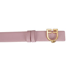 Cintura in cuoio liscio Double fase con fibbia logo Equestro