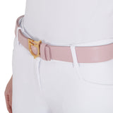 Cintura in cuoio liscio Double fase con fibbia logo Equestro